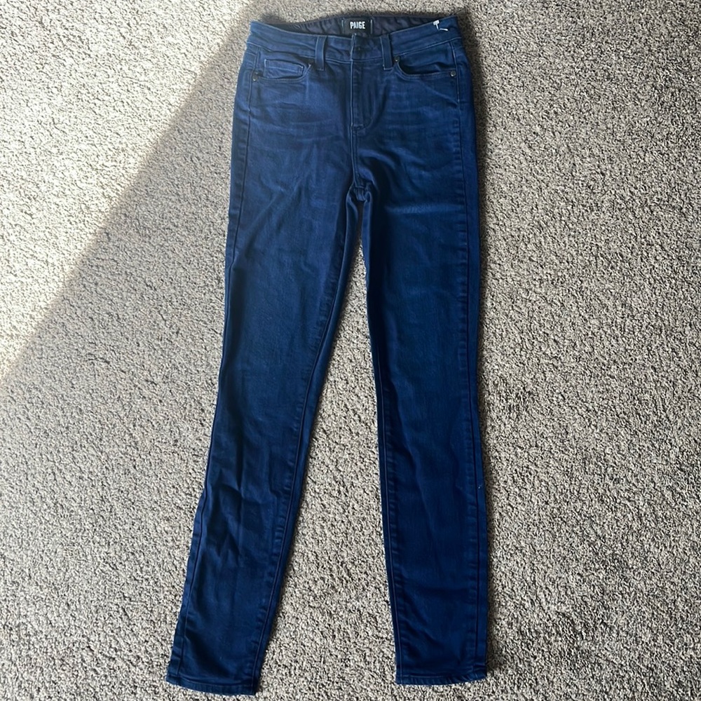 Paige Denim Hoxton Ultra Skinny Jean, like new, size 26, dark wash